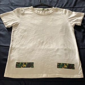 Off-white shirt with camo print